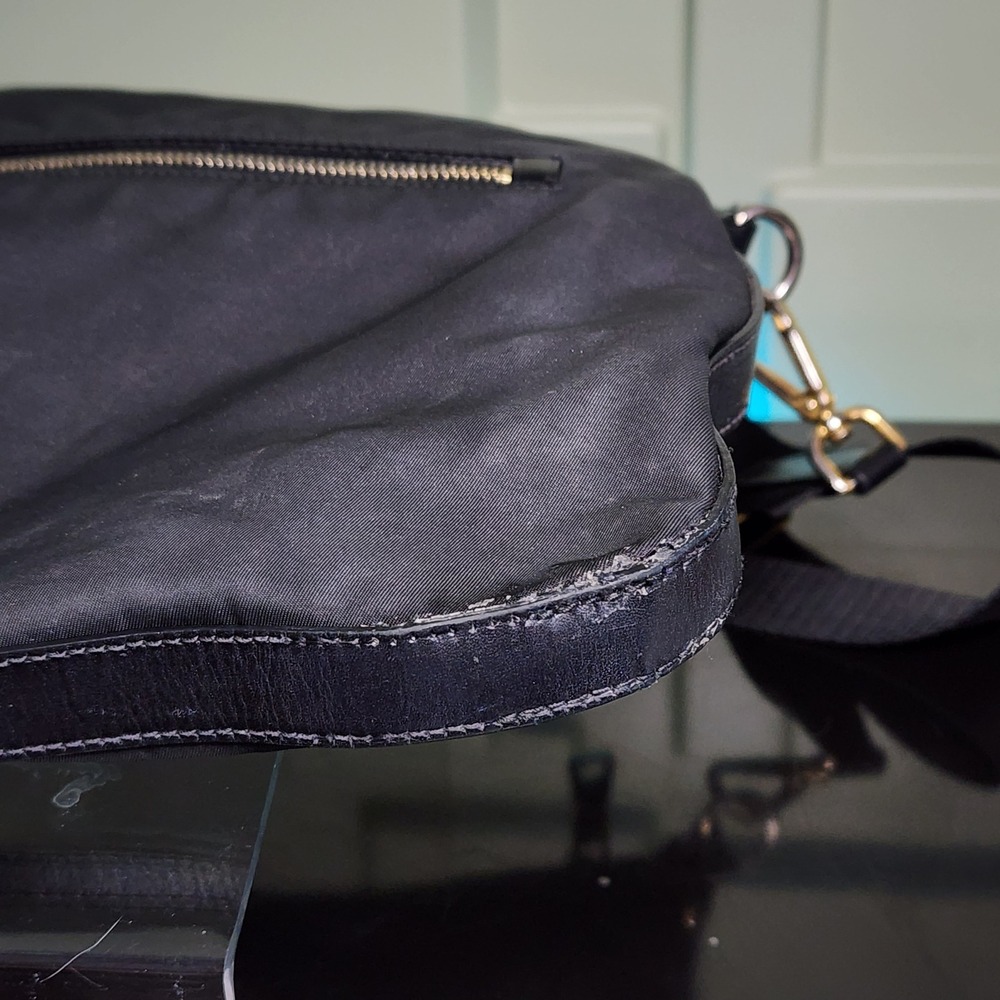 Prada Crossbody Bag Women Small Tessuto Nylon Gold Hardware Good - Picture 13 of 16